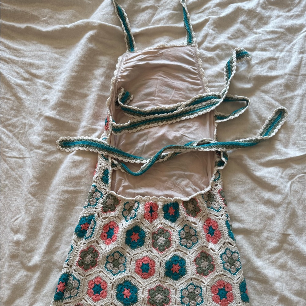 Show Me Your MuMu Multicolor Crochet Dress - Picture 8 of 9